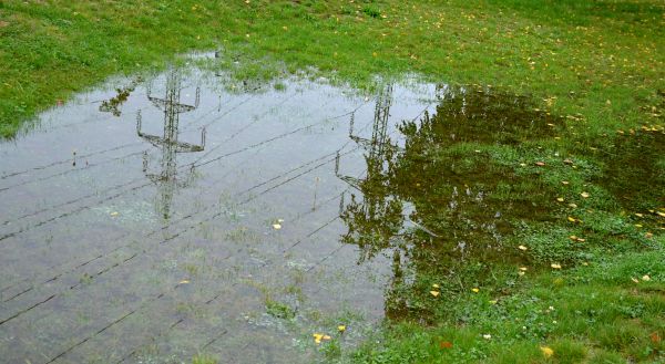 Flooded Yard Drainage Installation in Owings Mills