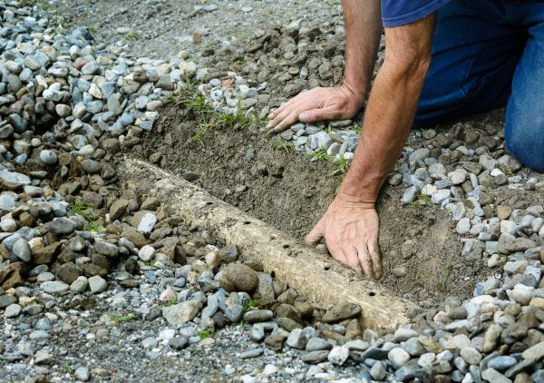 French Ditch Installation in Owings Mills